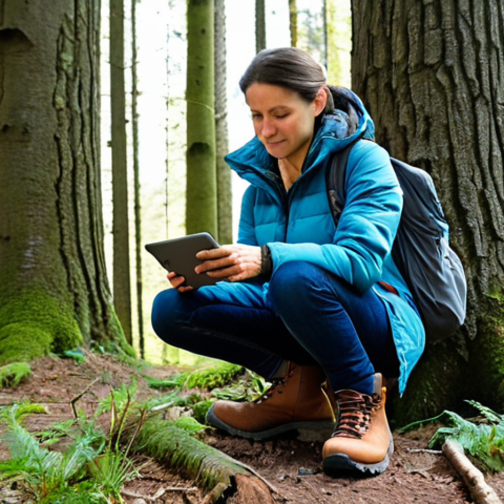 시민과학 프로젝트의 데이터 시각화 기법 - Citizen Scientist at Work**

"A fully clothed woman, in her 30s, wearing practical outdoor clothing ...