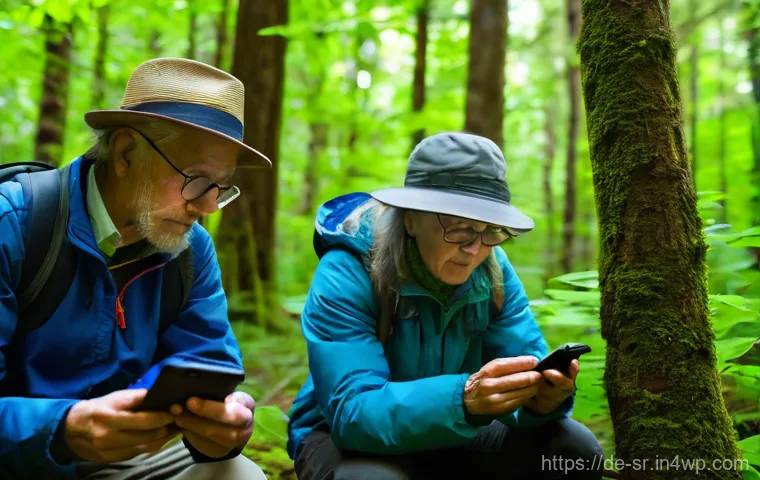 시민과학 프로젝트의 자원 관리 전략 - **Prompt:** A diverse group of enthusiastic citizen science volunteers, ranging from young adults to...