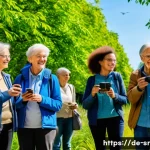 시민과학 프로젝트의 필요성과 중요성 - A diverse group of citizens&mdash;teenagers, adults, and seniors&mdash;participating in a local birdwatching pro...